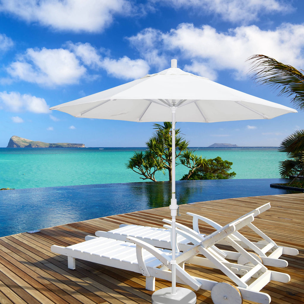 9 ft. Fiberglass Market Umbrella Collar Tilt I7545
