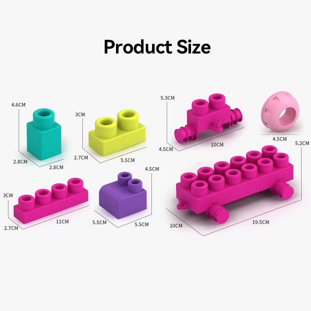 20 Pack Soft Stacking Building Blocks Toys E9586