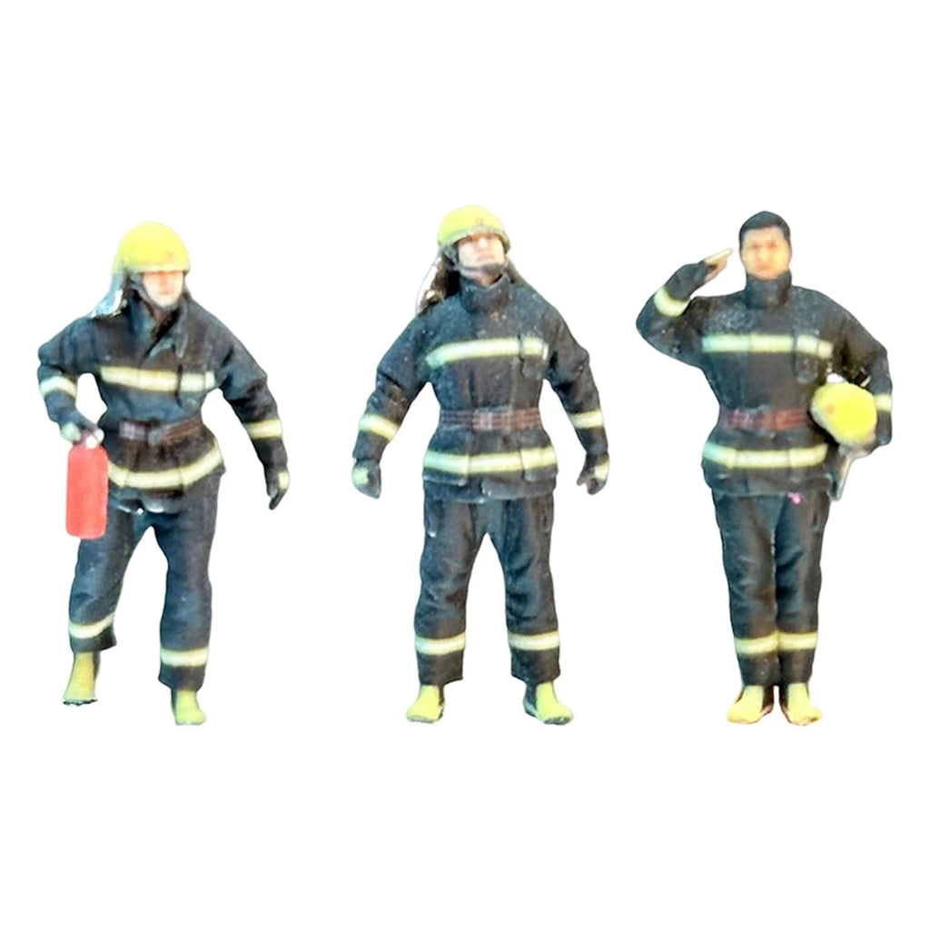 64th Firefighter Model Tiny People Model for Dollhouse C1660
