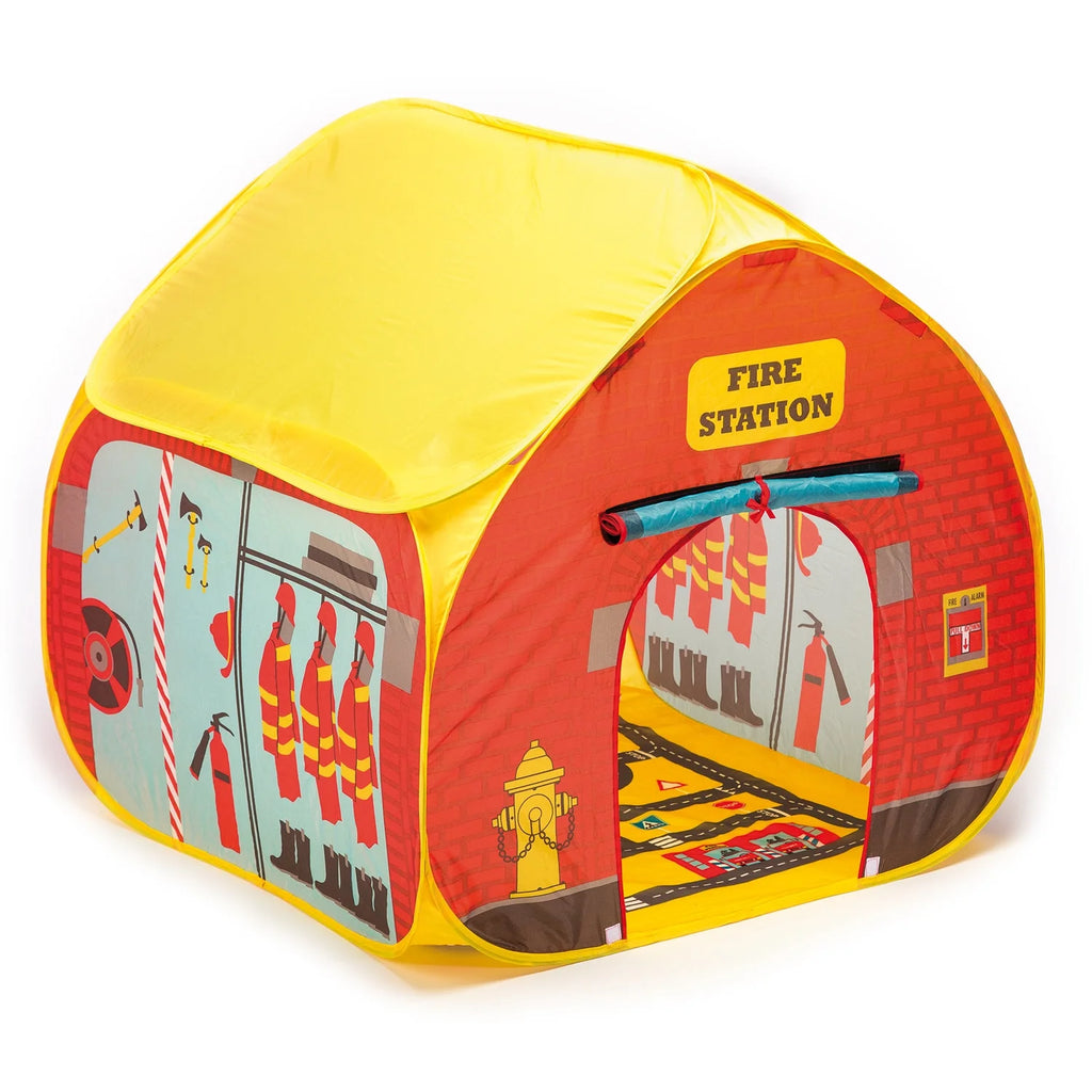 Nylon Firestation Tent with Street Map Playmat G90238