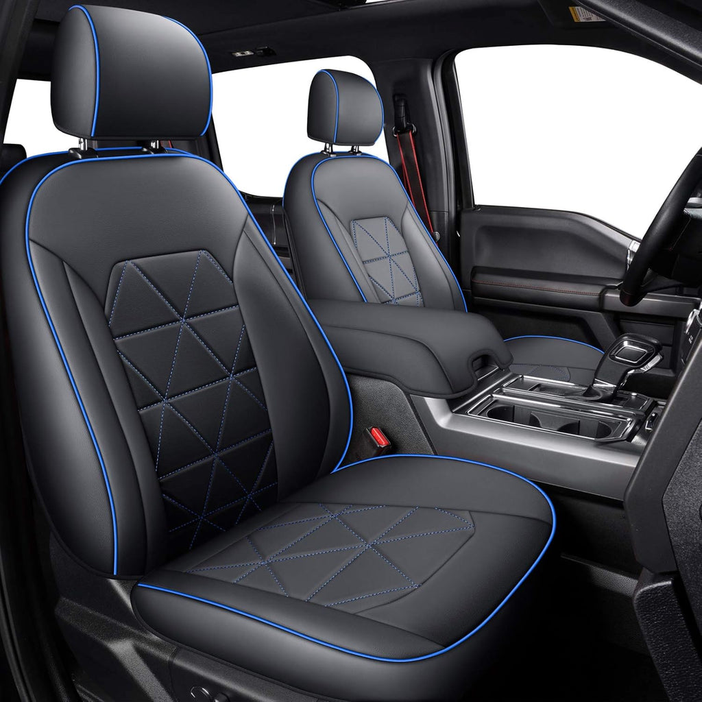 2 Pc Black Front Seat Covers O38957