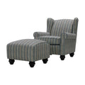 Wingback Chair and Ottoman Set J32315