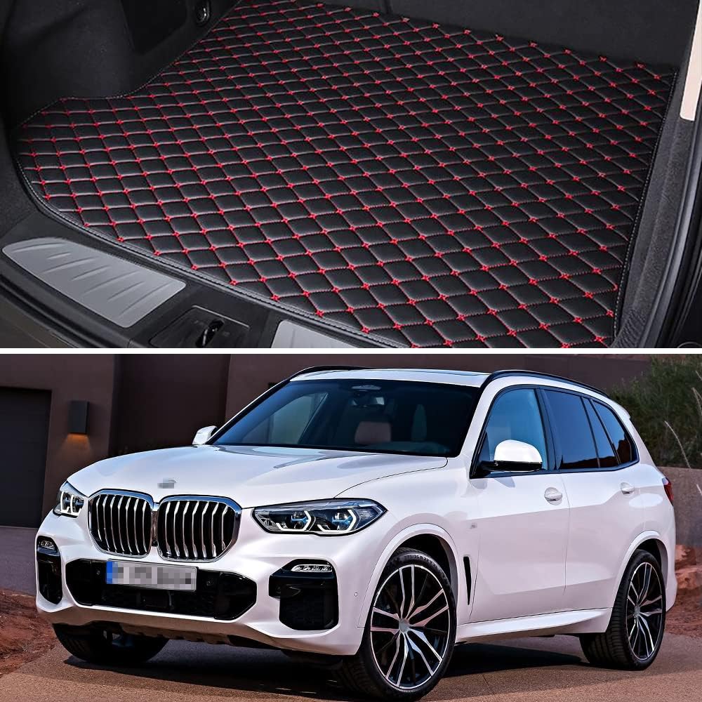 Black with Black line Car Trunk Mat Pack of 2 T488167