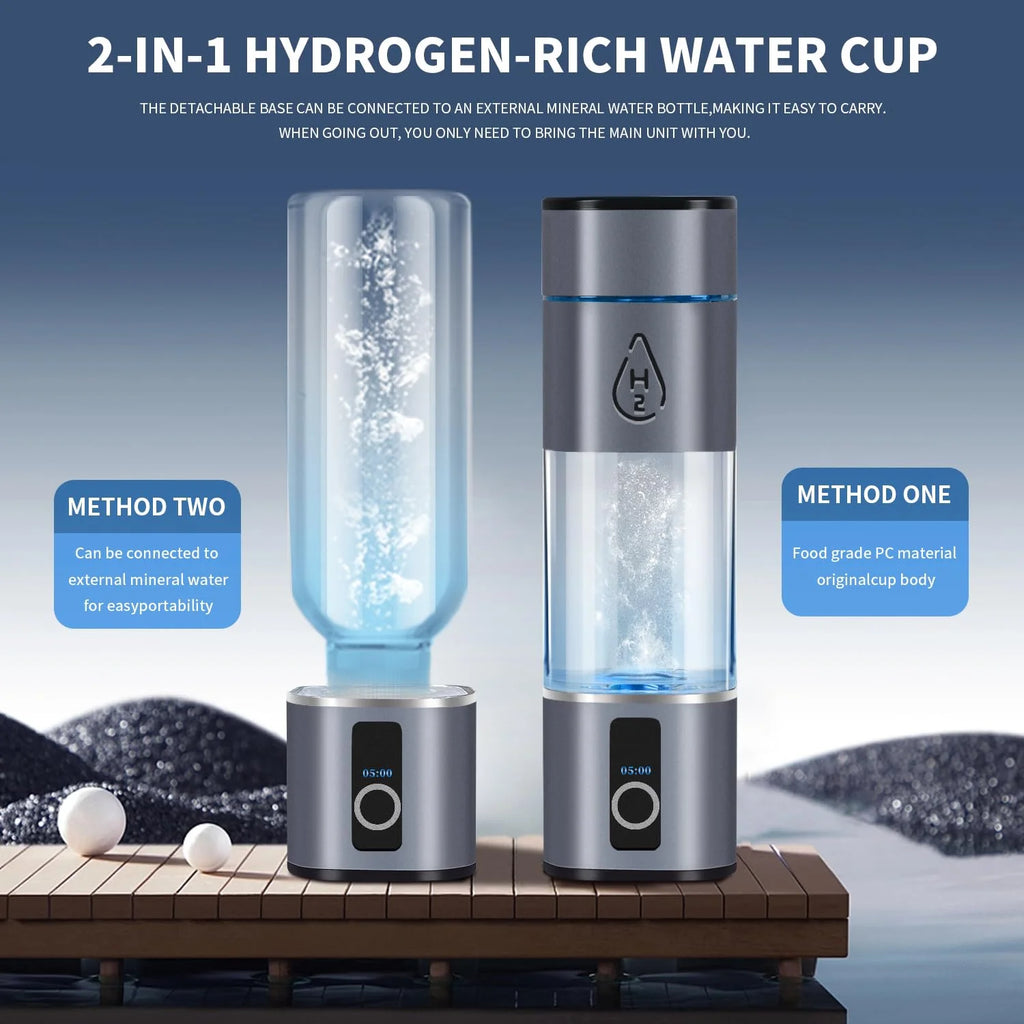 Hydrogen Water Bottle with LED Display A6379