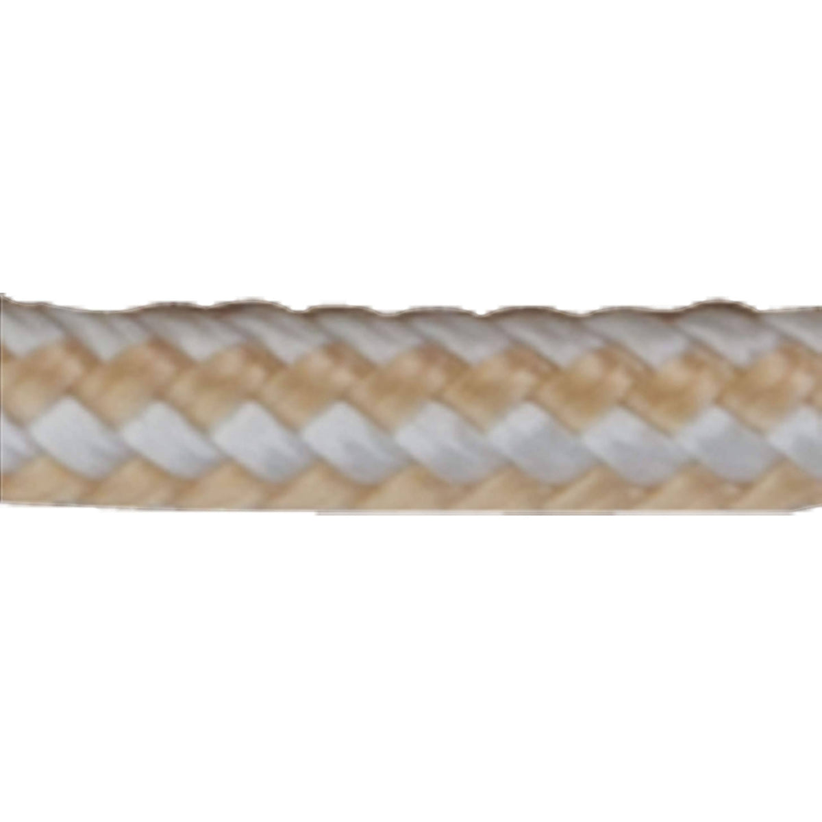 5/16x22 x 600& Gold/White Double Braided Nylon Rope Spool Z22302