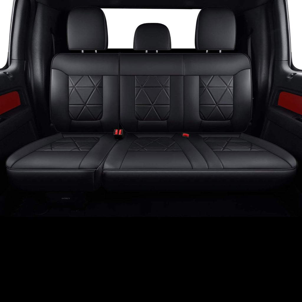 2 Pc Black Front Seat Covers O38957