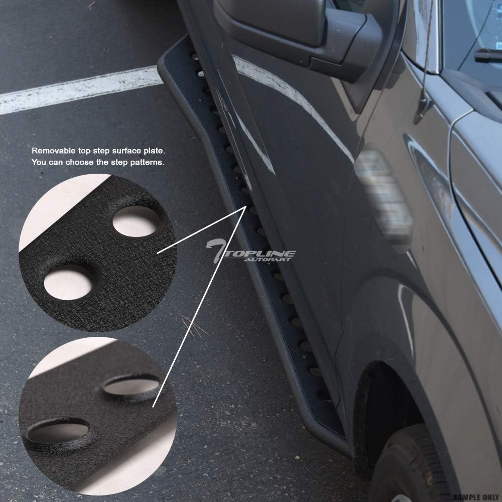Textured Black Rock Slider Side Step Rail Nerf Bars Q83902