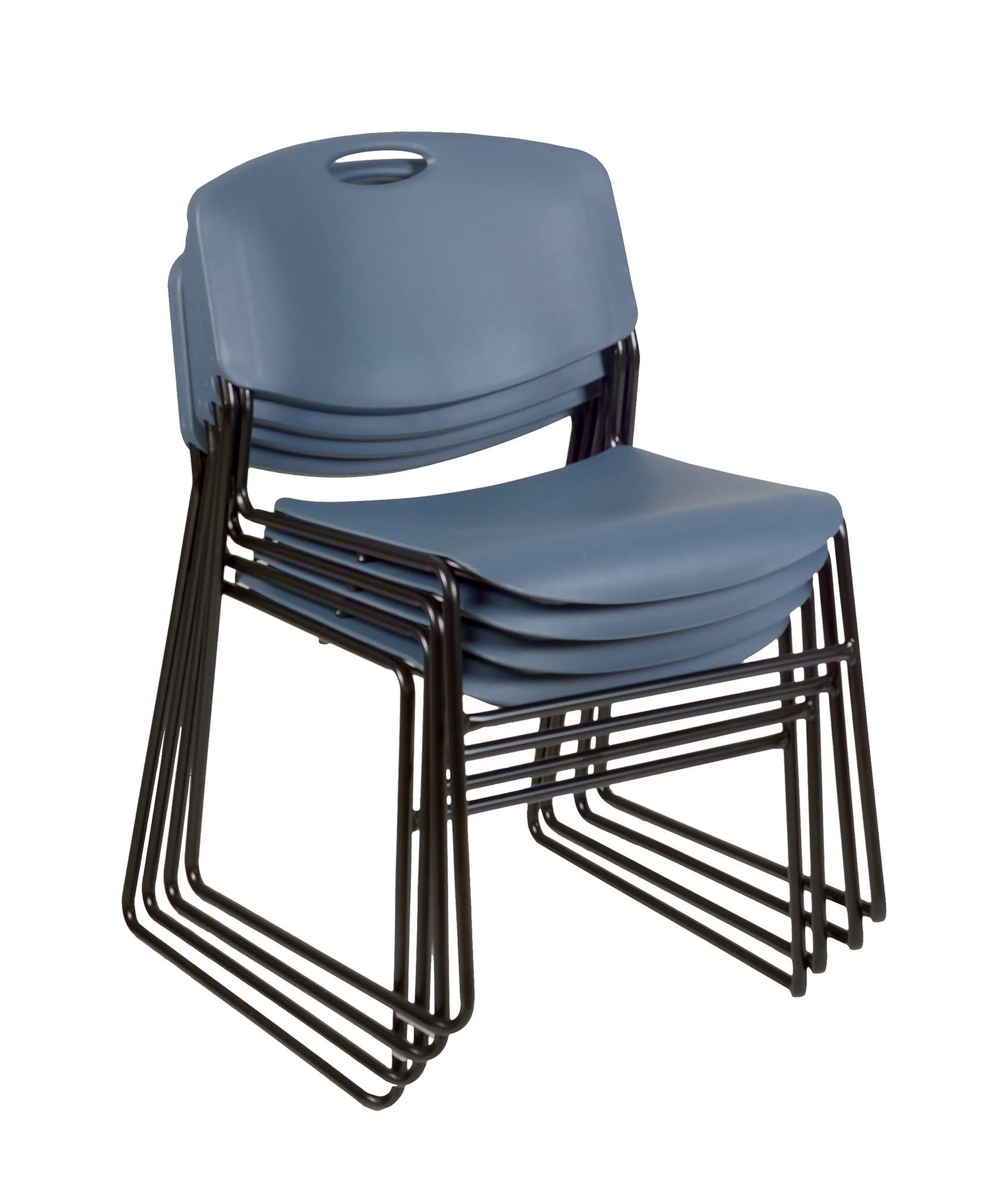 Square Breakroom Table with 4 Stack Chairs A8820
