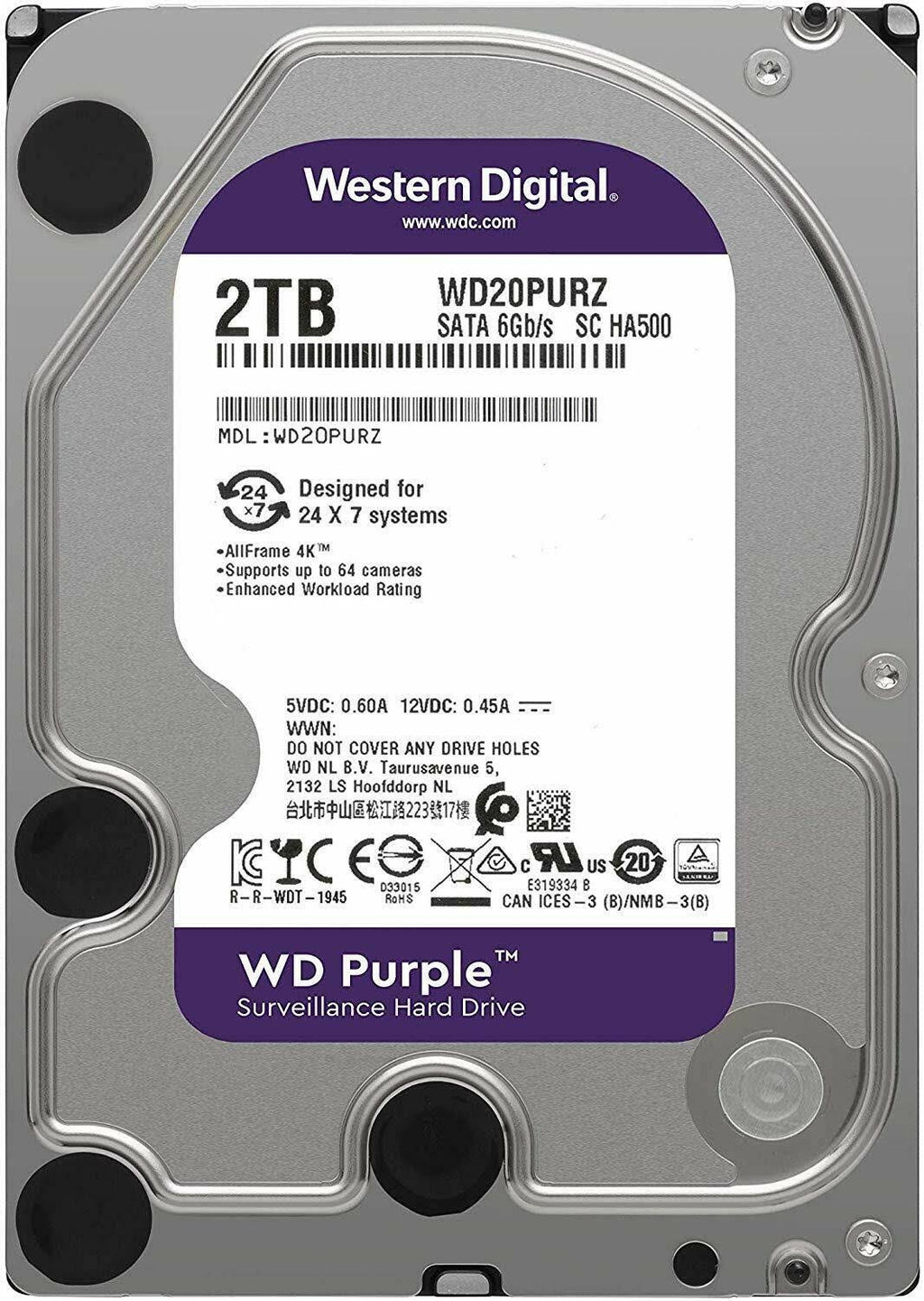 2TB 3.5 inch Surveillance Hard Drive B606401