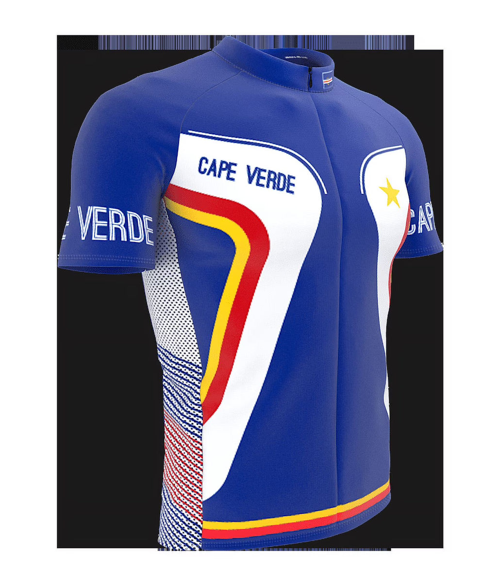 Cape Verde Full Zipper Bike Short Sleeve Cycling Jersey Size XL N54332