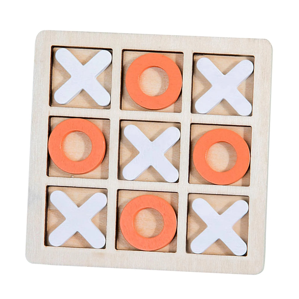 Wooden Board Game XO Chess Interactive Educational Toys Table Game P8032