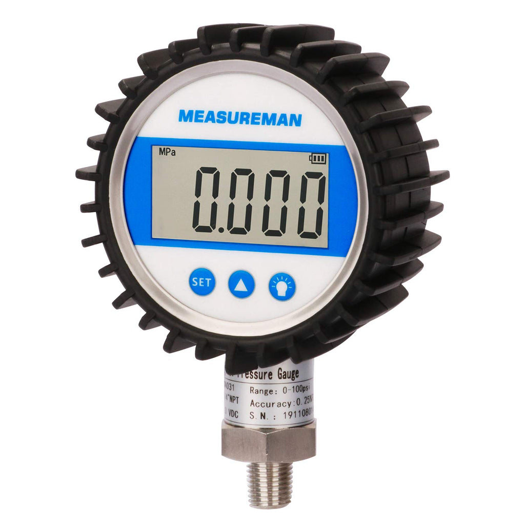 Digital Pressure Gauge 0-100psi Pack of 2 V51234