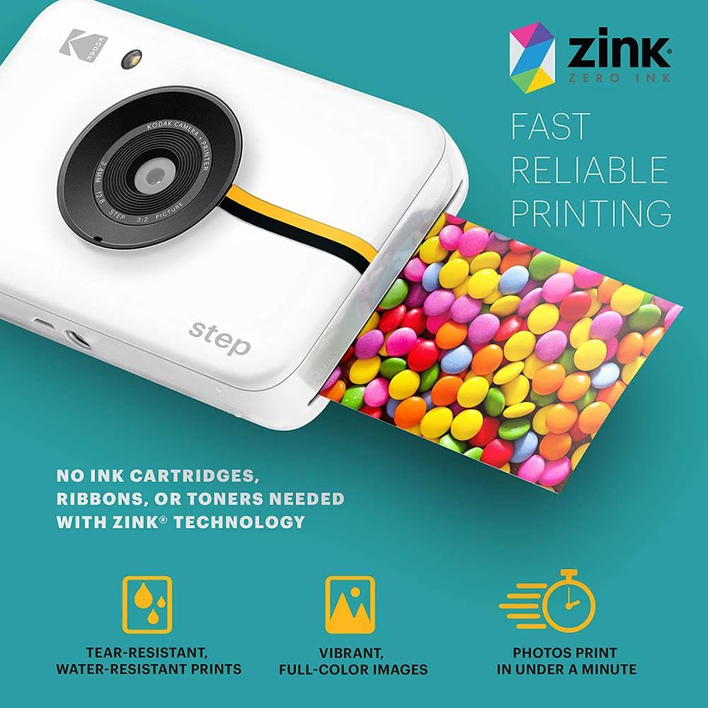 White Instant Print Camera E843867