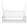 White Wood Porch Swing I87676