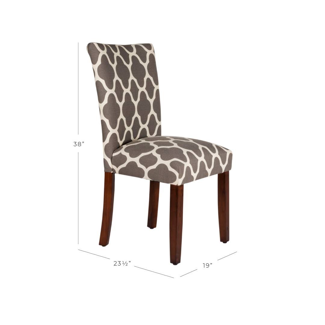 Gray Wood Dining Chair Set of 2 E4366