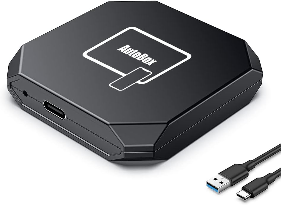 Wireless CarPlay Adapter Dongle for Most Cars (Black) O170
