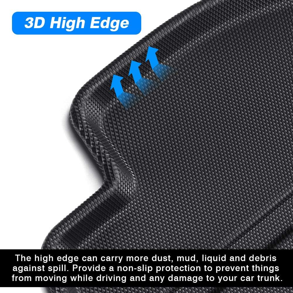 Black TPO Non-Slip Cargo Mat Pack of 2 N946449
