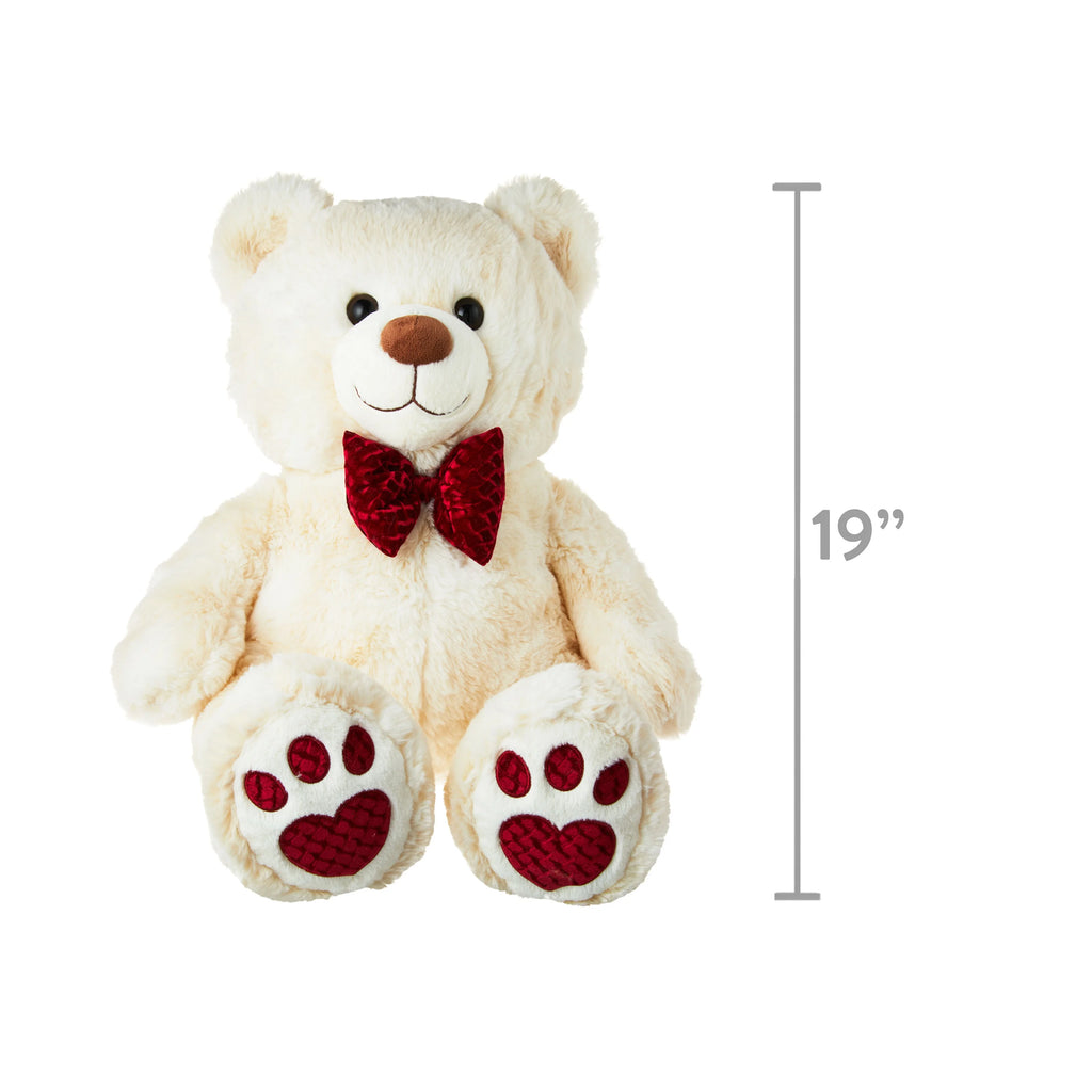 Velvet Cream Bear Plush Toy B7959