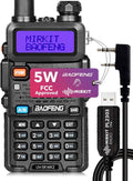 UV-5R MK2 Handheld Dual Band Ham Radio with Programming Cable U756462