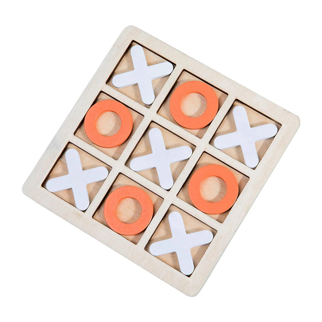 Wooden Board Game XO Chess Interactive Educational Toys Table Game P8032