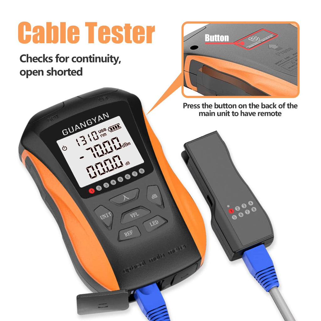Optical Power Meter with Visual Fault Locator and Cable Tester Function O950