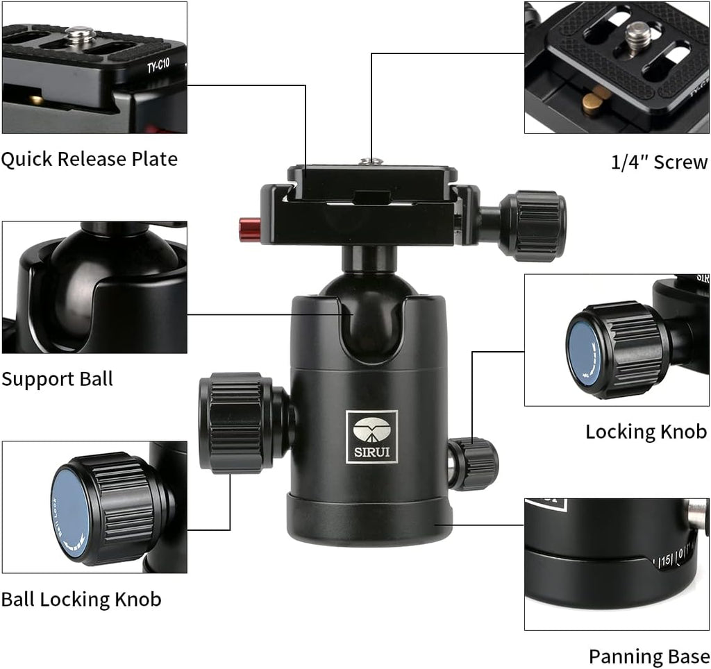 Mini Desktop Tripod with 360° Ball Head, Aluminum Tripod D40623