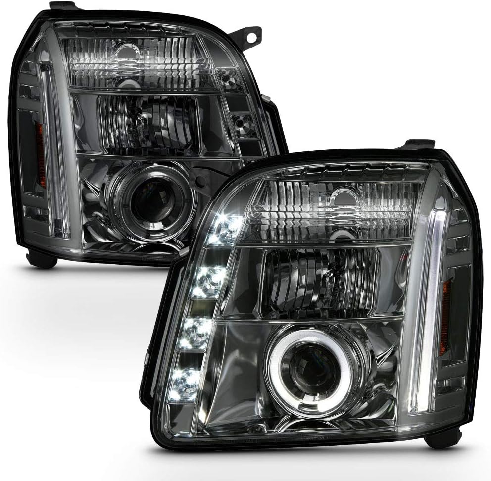 Chrome Housing Projector Headlights Headlamps C17370