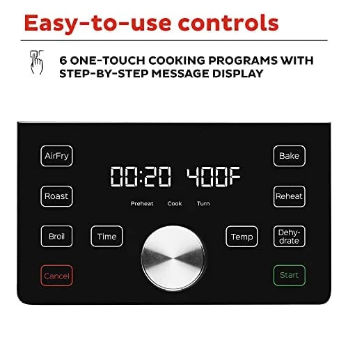 6QT XL Air Fryer, 6-in-1, Black F89983