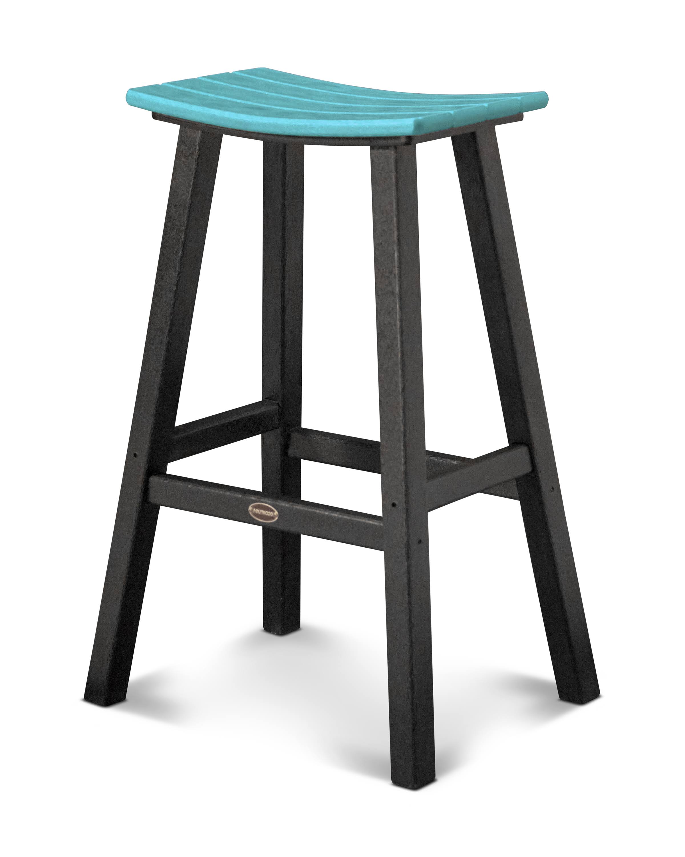 Black Saddle Bar Stool A4320
