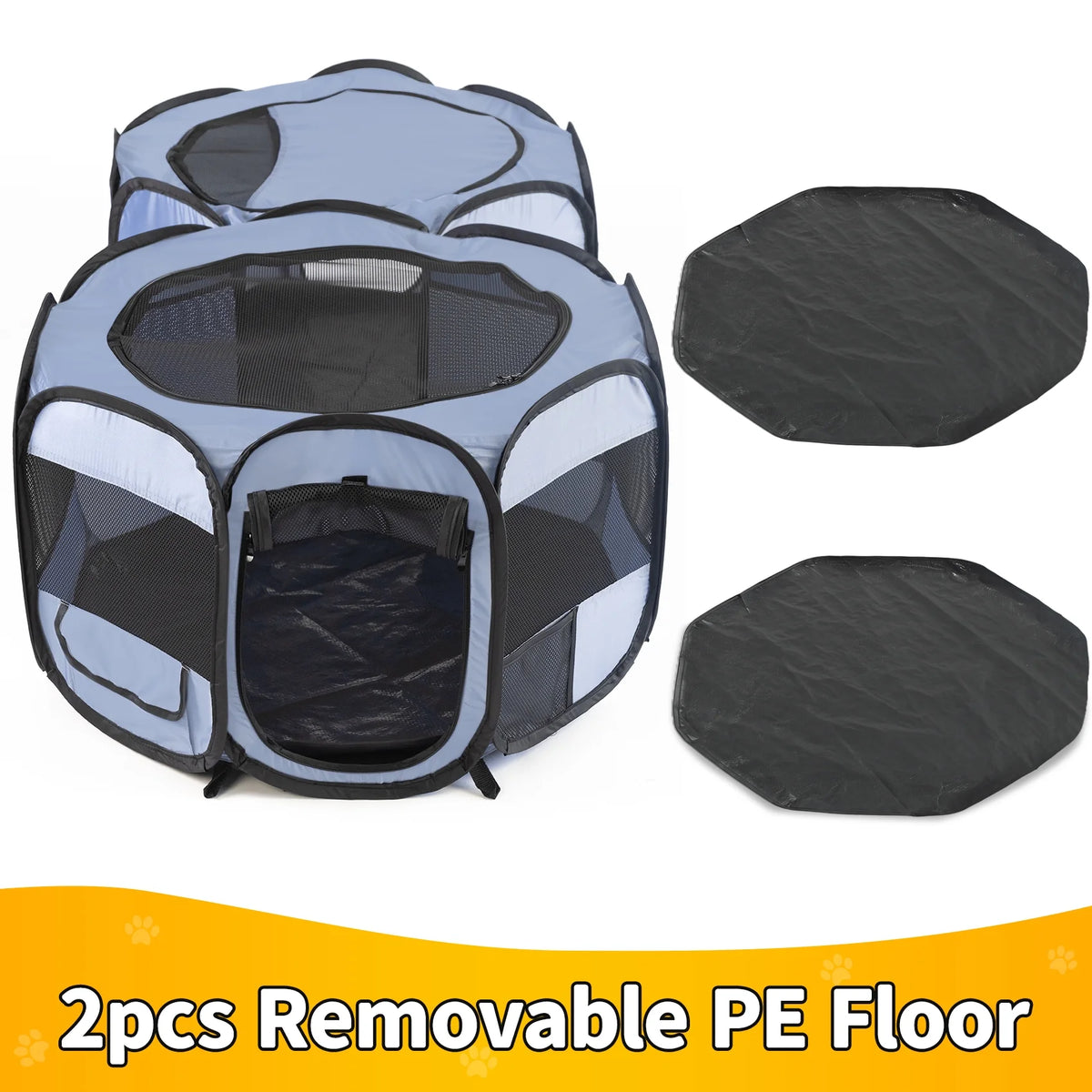 Pop up Pet Playpen Portable Play Tent Double Room A454068