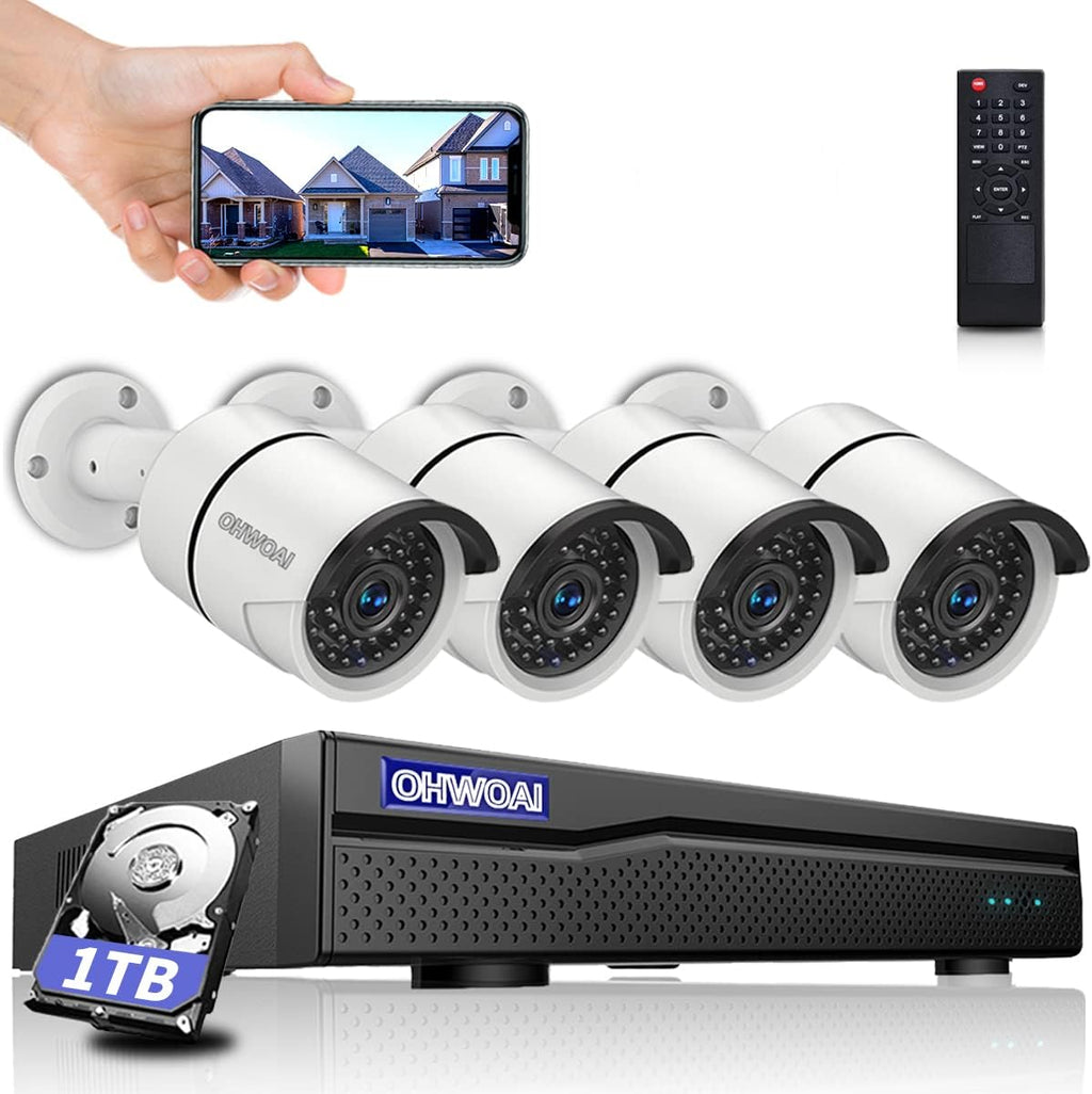 4K 8CH NVR POE Security Camera System with 4TB HDD I4059