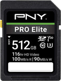512GB PRO Elite Class 10 U3 V30 SDXC Flash Memory Card P82122