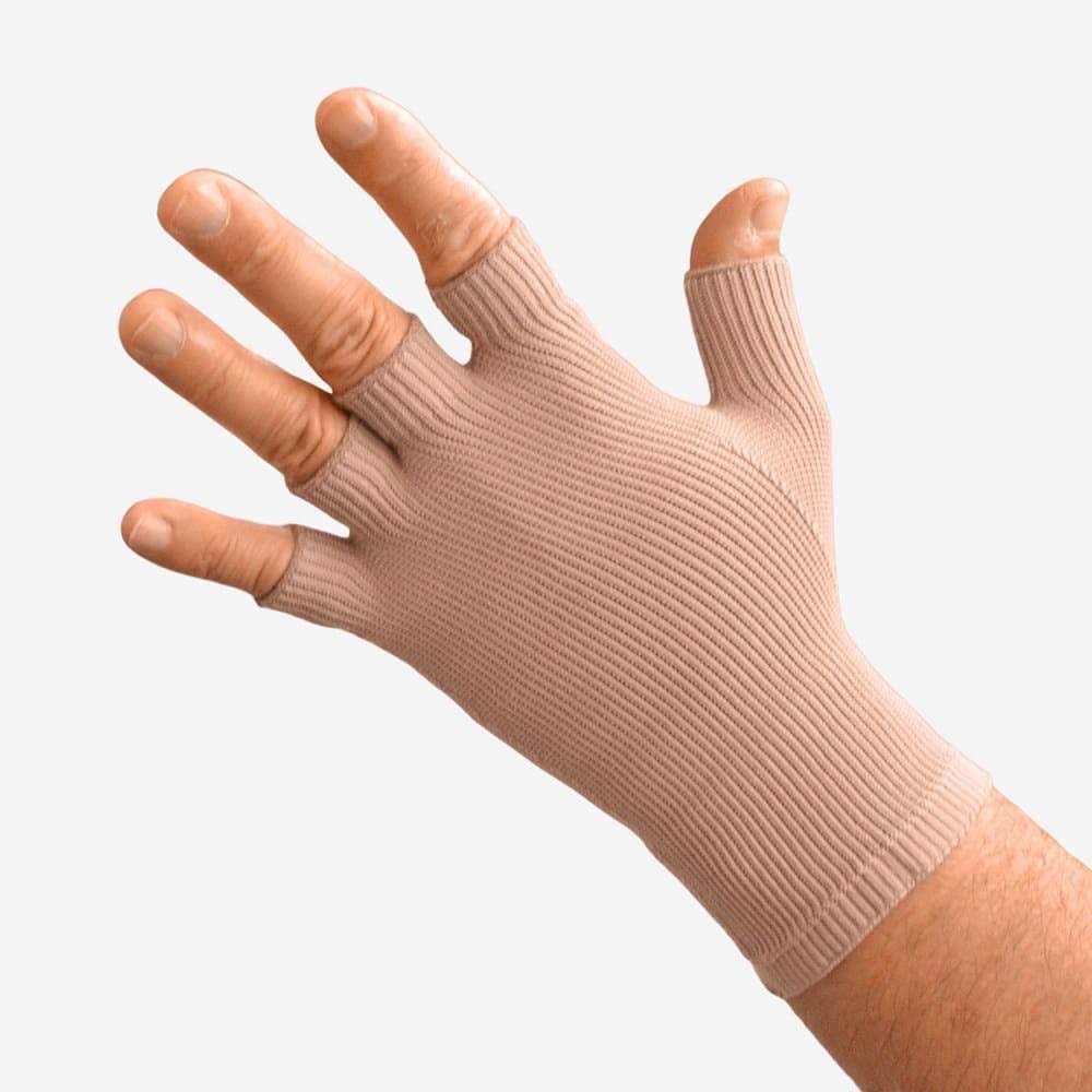 Beige Quarter Finger Compression Glove U602915