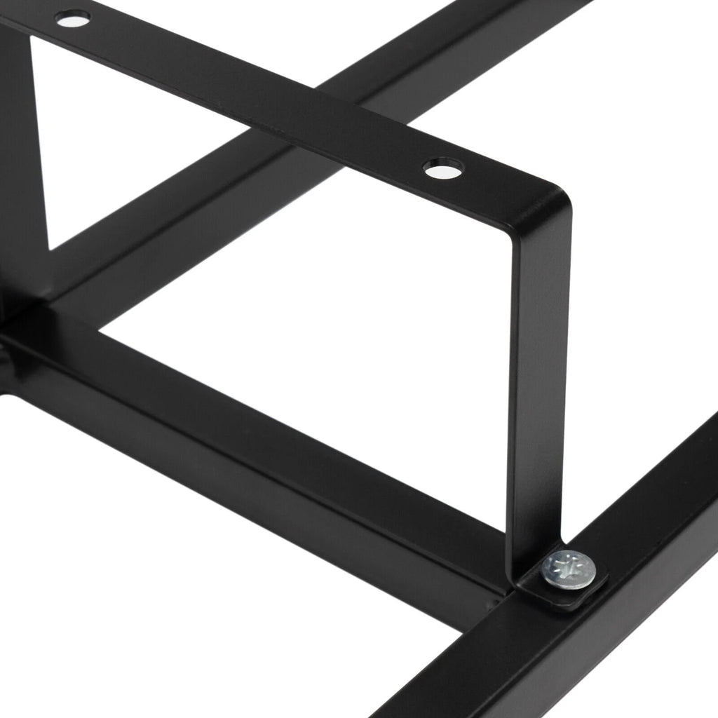 Black Iron Wall Mount CD DVD Media Rack Storage Shelf D2180
