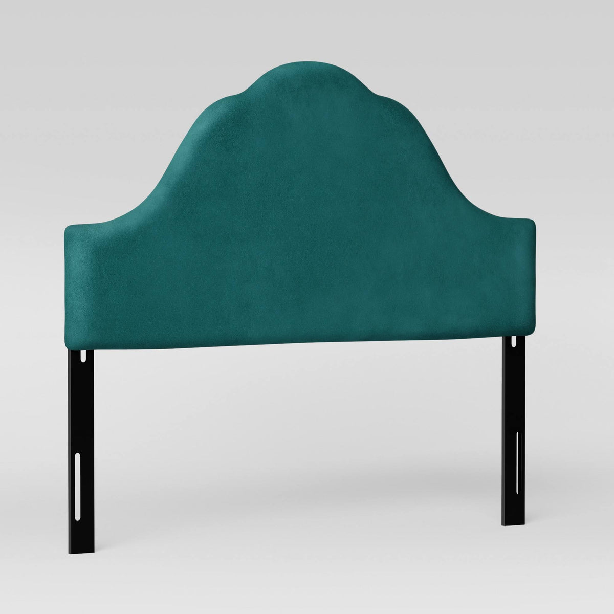 Arched Headboard Teal Velvet R784