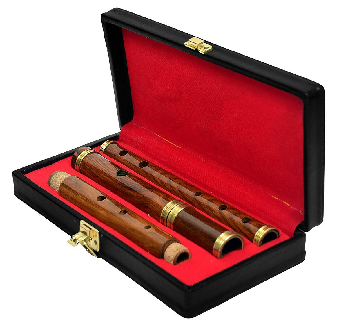 Natural Finish Rosewood D Flute 4 Piece Y573