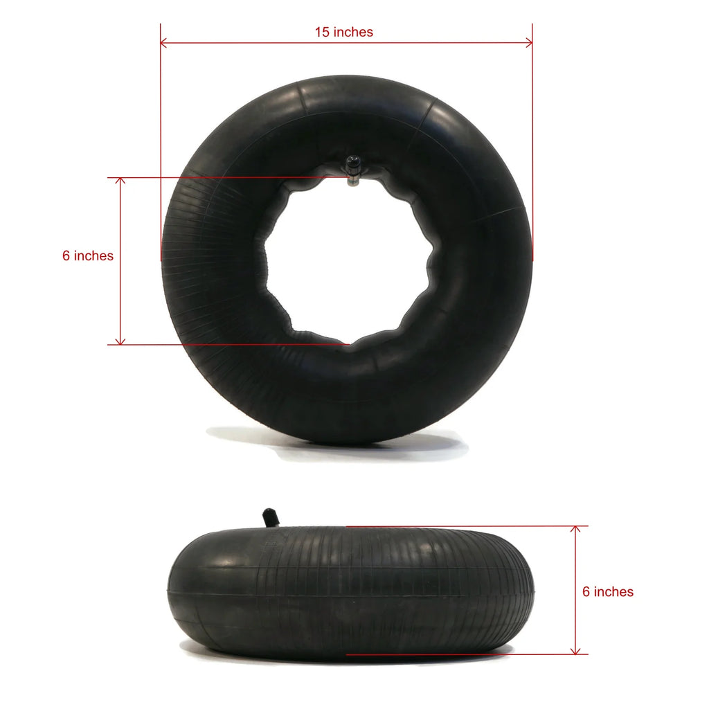 (2) Tire Inner Tubes 15x6x6 TR13 Straight Valve Stem Z2455