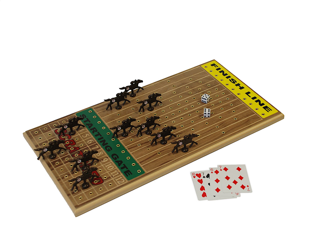 Walnut Horseracing Board Game Z878927