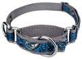 Blue Paisley Martingale Dog Collar N7124