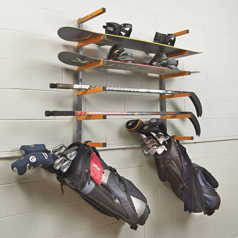 6 Shelf Wall Mount Lumber Storage Rack 600 Pound Capacity 4 Pack V61232