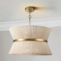 8-Light Farmhouse Bleached Natural Rope Chandelier O8504