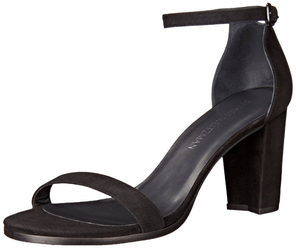 Black Suede 7 Wide Sandals U191070