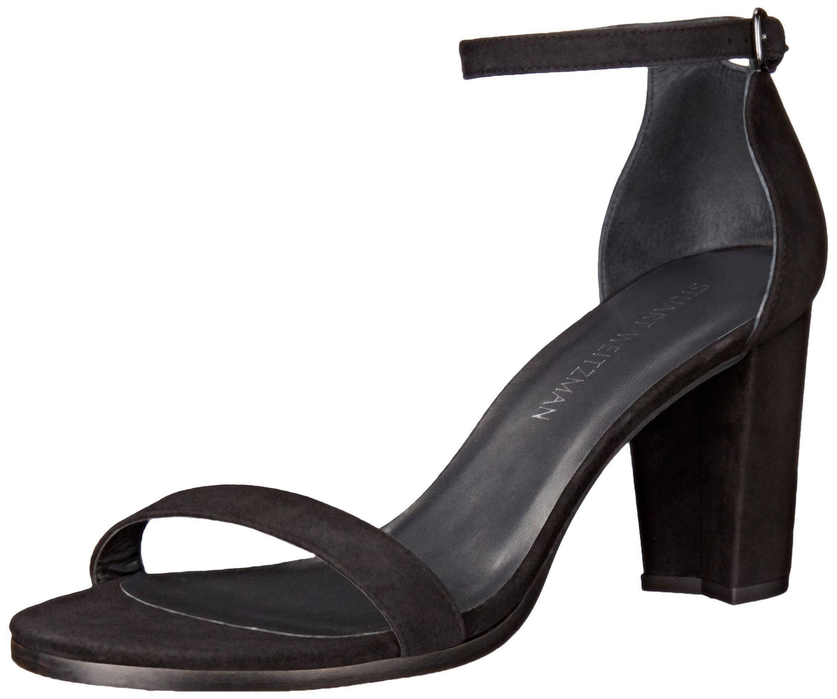 Black Suede 7 Wide Sandals U191070