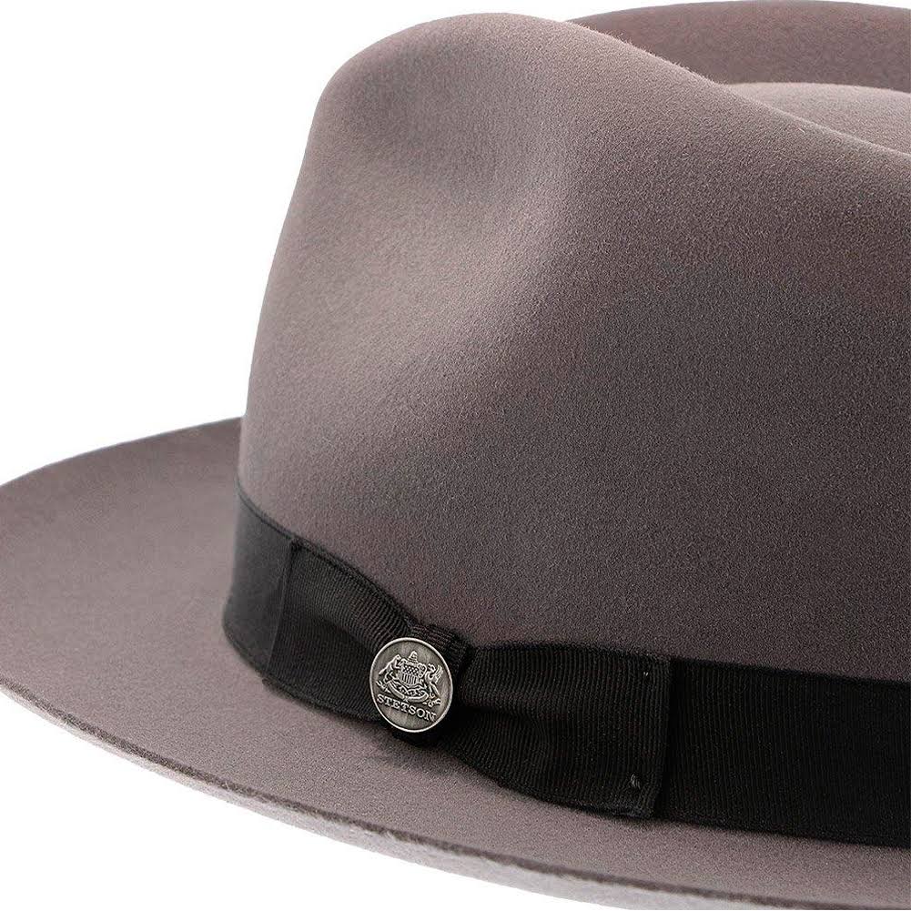 Fur Felt Fedora Hat Size 7 1/4 Caribou Y35498