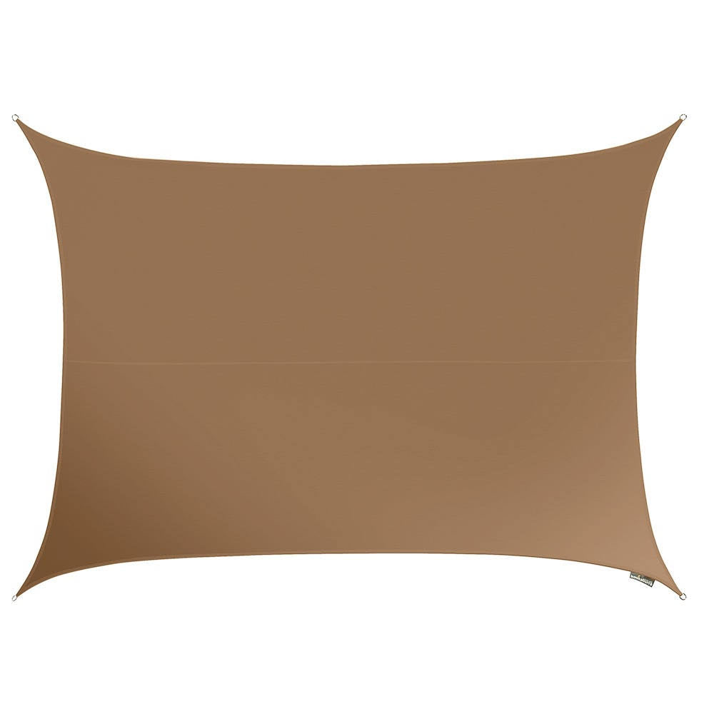 Mocha Brown Waterproof Rectangle Sail Shade Y372100