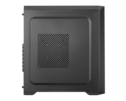 Mid Tower Case with Full Tempered Glass Window, black K2311