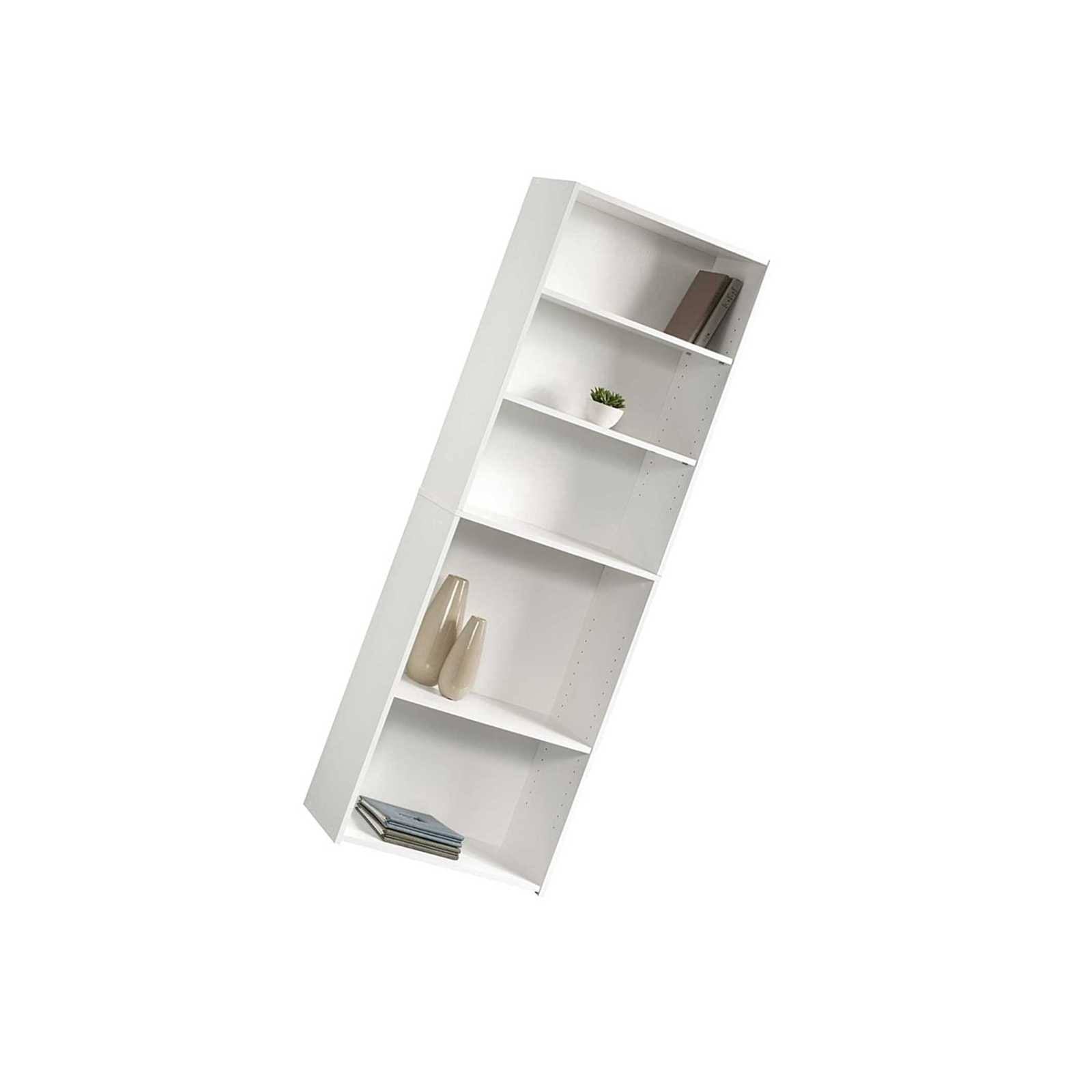 5-Shelf Bookcase, Soft White Finish M589