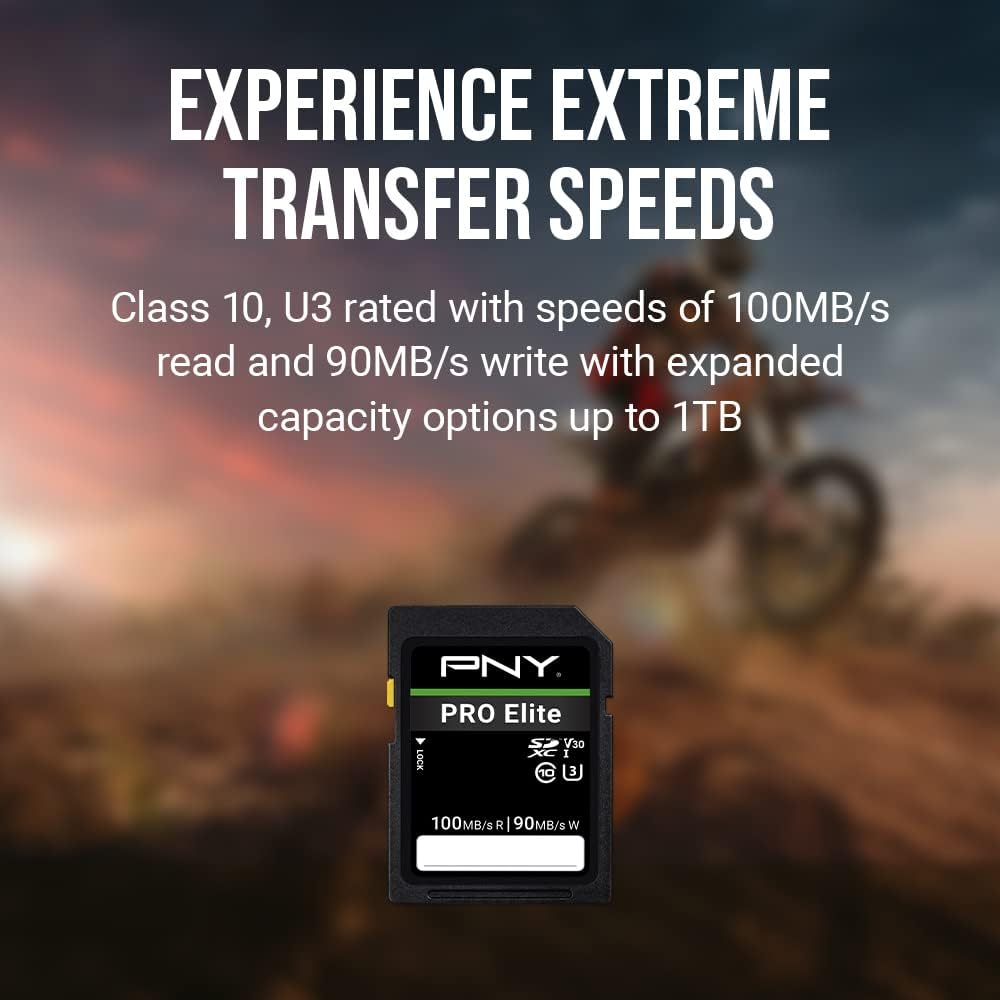 512GB PRO Elite Class 10 U3 V30 SDXC Flash Memory Card P82122