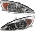 For Toyota Camry Headlight 2002 2003 2004 Pair Q8901