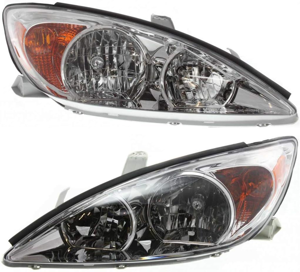 For Toyota Camry Headlight 2002 2003 2004 Pair Q8901